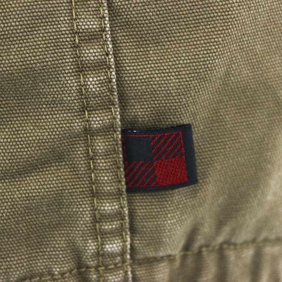 Men's Woolrich Fleece Lined Canvas Shirt Button Down Shirt Jacket, Medium - Picture 5 of 8